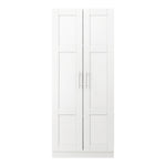 Wardrobe Large 2 Doors 4 Shelves White