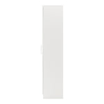 Wardrobe Large 2 Doors 4 Shelves White