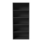 Wardrobe Shelf Unit 5 Shelves Black