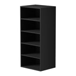 Wardrobe Shelf Unit 5 Shelves Black