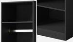 Open Wardrobe 3 Drawers Hanging Rail Natural/Black