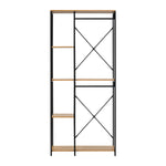 Large Open Wardrobe Hanging Rail 5 shelves
