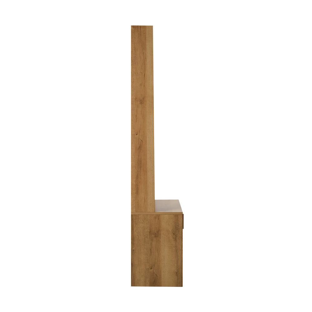 Tree Wardrobe Shelf Bench Coat Rack Entryway Storage Natural