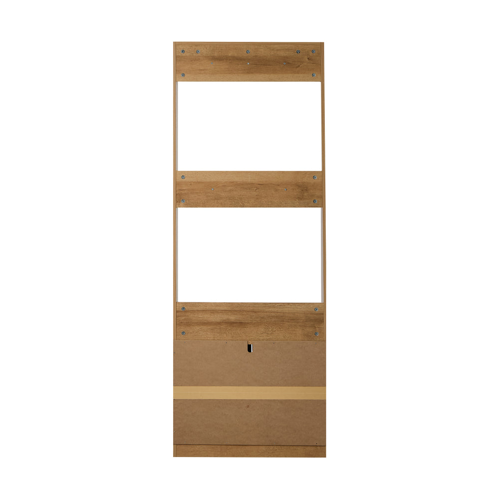 Tree Wardrobe Shelf Bench Coat Rack Entryway Storage Natural