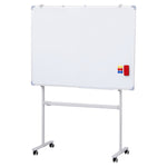 90X120Cm Standing Magnetic Whiteboard With Wheels