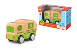 Wooden friction truck recycling with sound and light