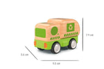 Wooden friction truck recycling with sound and light