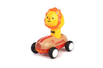 Wooden press go racer lion with sound and light
