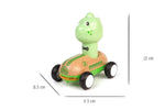 Wooden press go racer dinosaur with sound and light