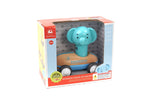 Wooden press go racer elephant with sound and light