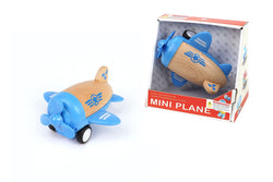 Wooden racer plane propellor with sound- blue
