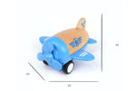 Wooden racer plane propellor with sound- blue