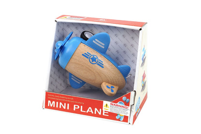 Wooden racer plane propellor with sound- blue
