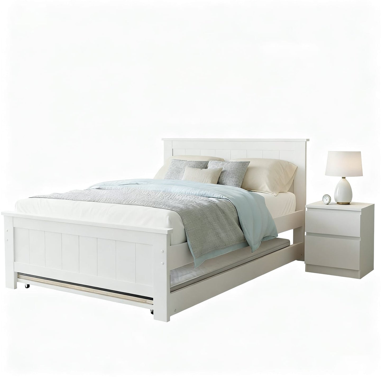 King Single Bed Frame With Storage 212.5x117x90cm