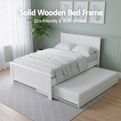 King Single Bed Frame With Storage 212.5x117x90cm