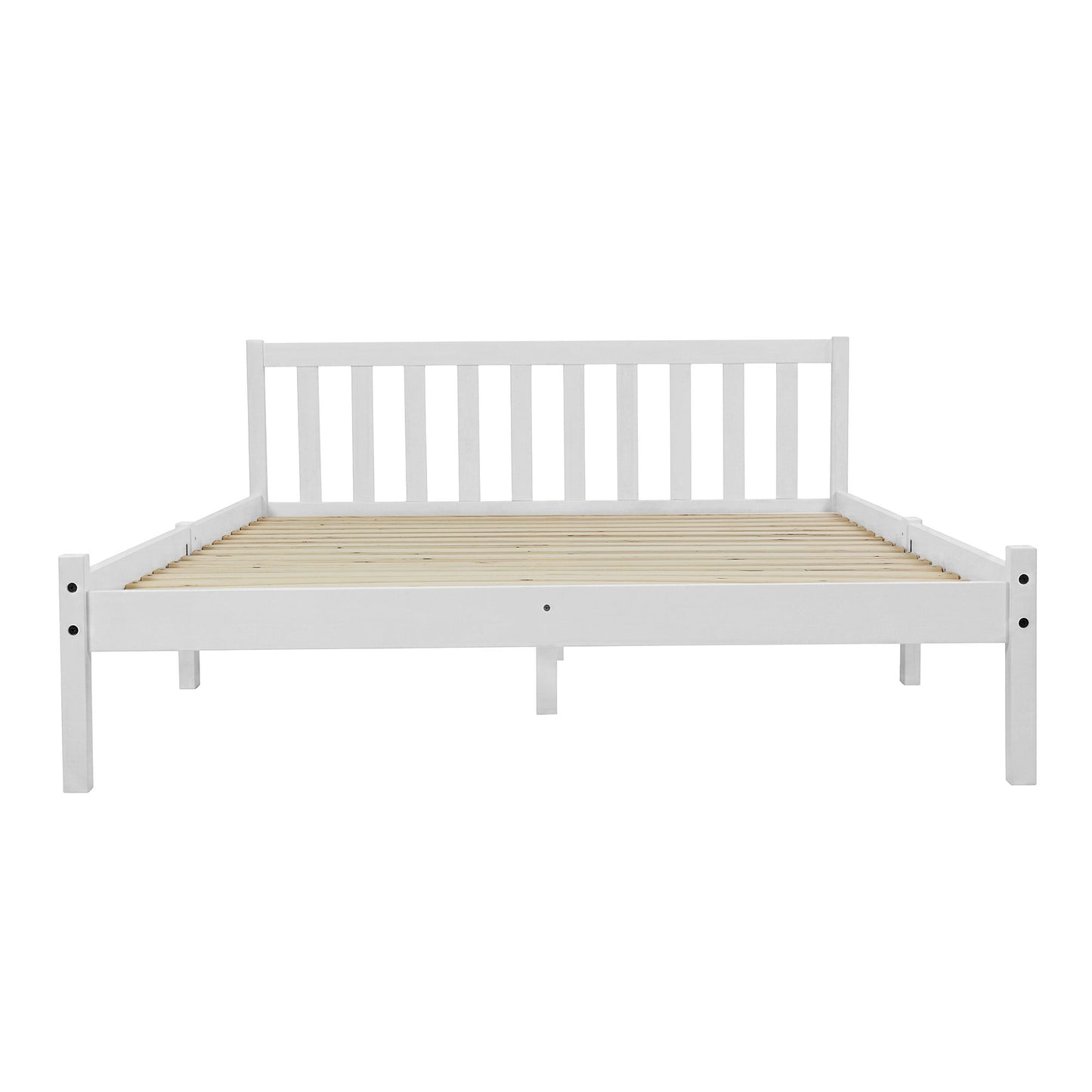 Bed Frame Queen Size Wooden White Sofie