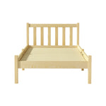 Bed Frame Single Size Wooden Oak Sofie