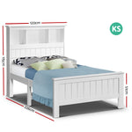 King Single Wooden Timber Bed Frame