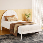 Bed Frame King Single Size Wooden White