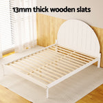 Bed Frame King Single Size Wooden White