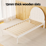 Bed Frame King Single Size Wooden White