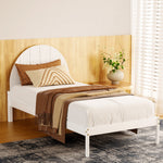 Bed Frame King Single Size Wooden White