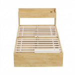 King Single Bed Frame Drawers USB Headboard | Home & Living