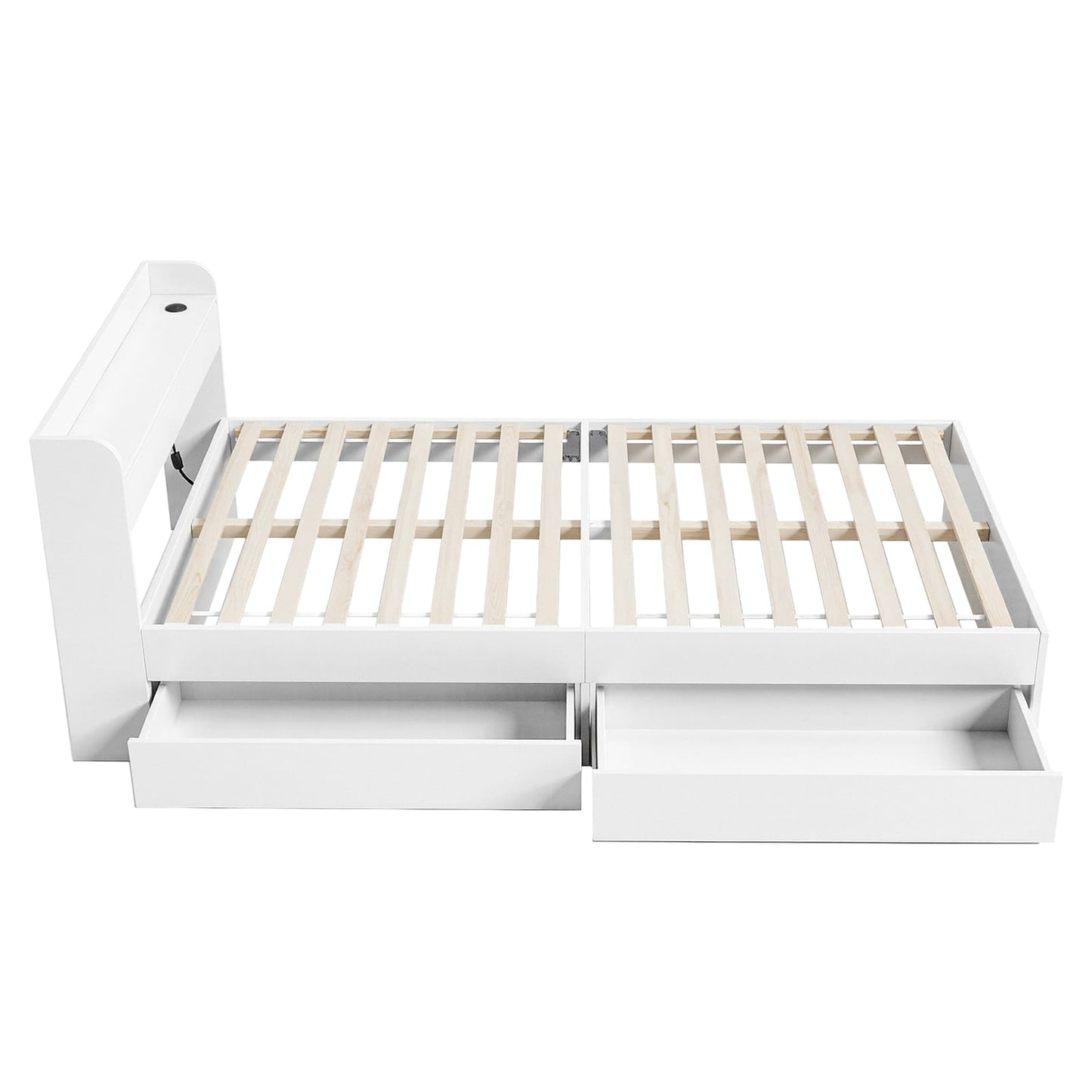 King Single Bed Frame With Storage 211x96x70cm