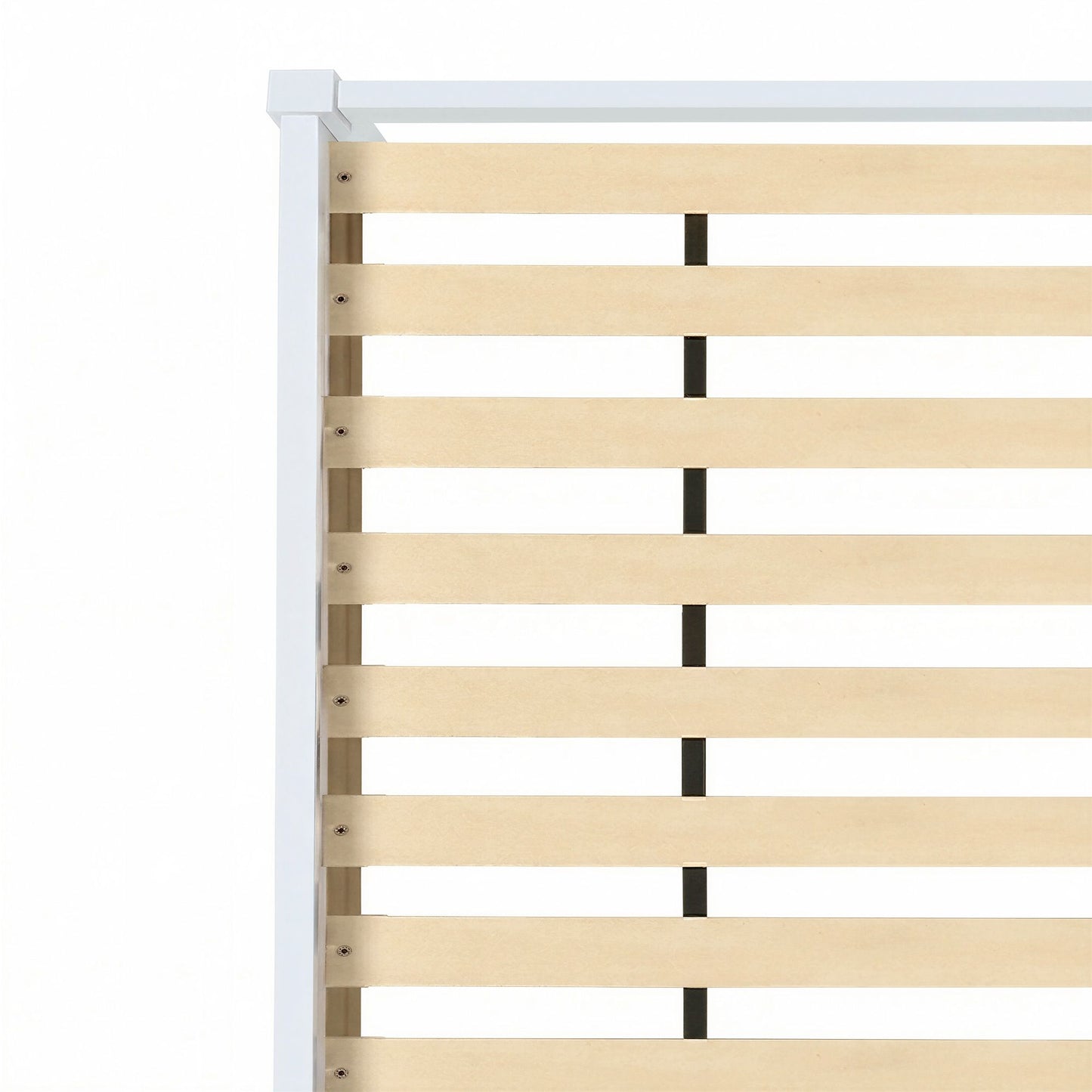 Bed Frame King Single Size Wooden White Jade