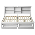 Double Bed Frame Storage Headboard Drawers | HomeAndLiving