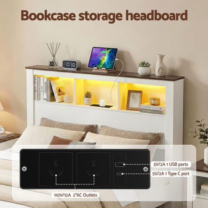 Queen Bed Frame Storage 225x158x120cm