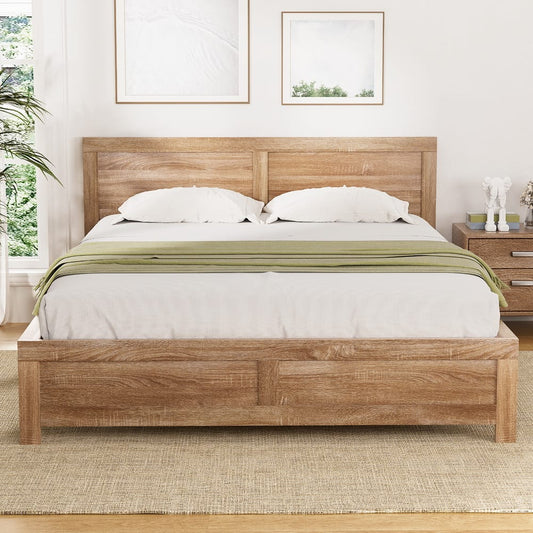 Queen Bed Frame Wooden Modern 168x208x90cm