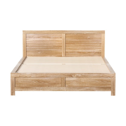 Queen Bed Frame Wooden Modern 168x208x90cm