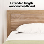 Single Bed Frame 2 Drawers Walnut Wooden | HomeAndLiving