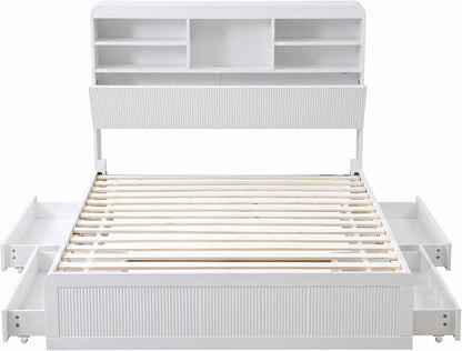 King Single Bed Frame Storage 101x40x15cm