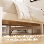 Bed Frame King Single Size Wooden Platform With 2 Storage Drawers