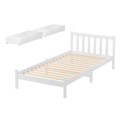 Single Bed Frame With Storage 198x98x69cm