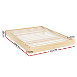 Queen Size Floating Wooden Bed Frame - Odin