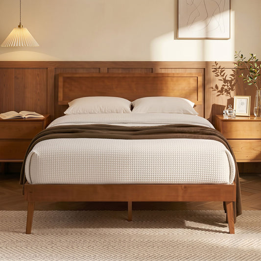 Queen Size Wooden Bed Frame - Splay