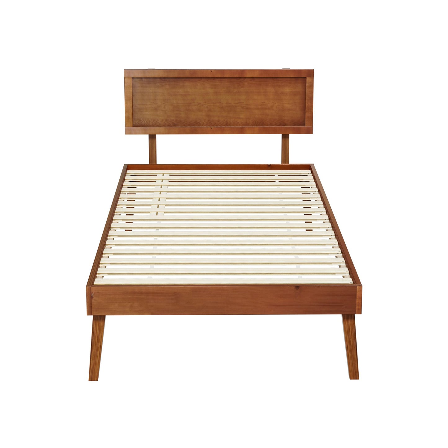 Single Size Wooden Bed Frame - Splay