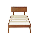 Single Size Wooden Bed Frame - Splay