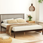 Elegant Walnut Double Bed Frame