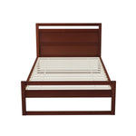 Bed Frame King Single/Double/Queen Size Wooden Walnut