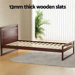 Bed Frame King Single/Double/Queen Size Wooden Walnut