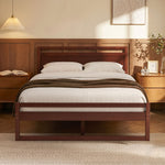 Bed Frame King Single/Double/Queen Size Wooden Walnut