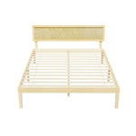 Queen/Double Elegance Bed Frame with Timber Pine Platform