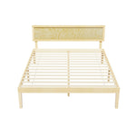 Queen/Double Elegance Bed Frame with Timber Pine Platform