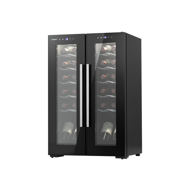  Wine Fridge Cooler Dual Zone 24 Bottles