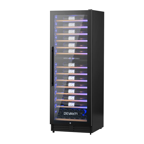  Wine Fridge Cooler Dual Zone 128 Bottles