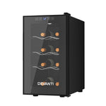 Devanti Wine Fridge Cooler 8 Bottles Compact and Efficient